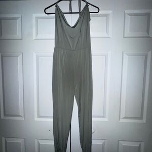 Elegant Greenish-Gray Jumpsuit
